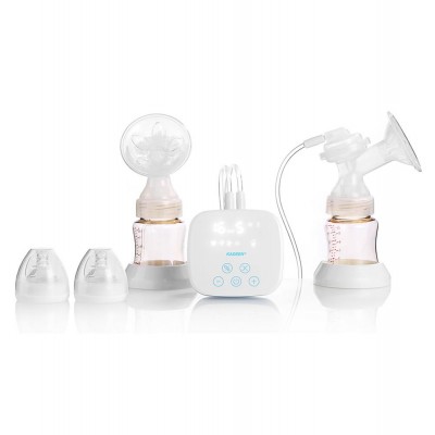 BPA Free   Quiet Design 3D Bio - Simulation Tightly Sealed  Double Silicone  Electric Breast Pump